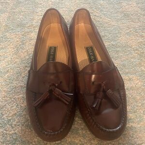 Cole Haan Men's Dark Brown Tassel Slip-Ons